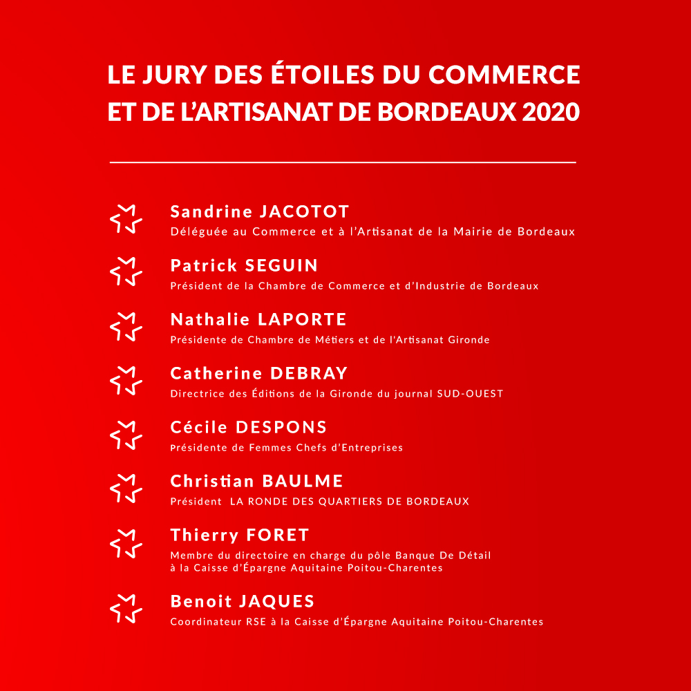 Un jury qui s’implique pour soutenir les commerçants et artisans de Bordeaux et sa métropole
